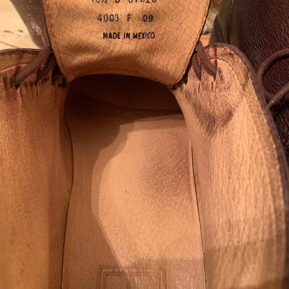 FRYE mens leather lace up boot. Size 10 1/2 - Picture 6 of 6